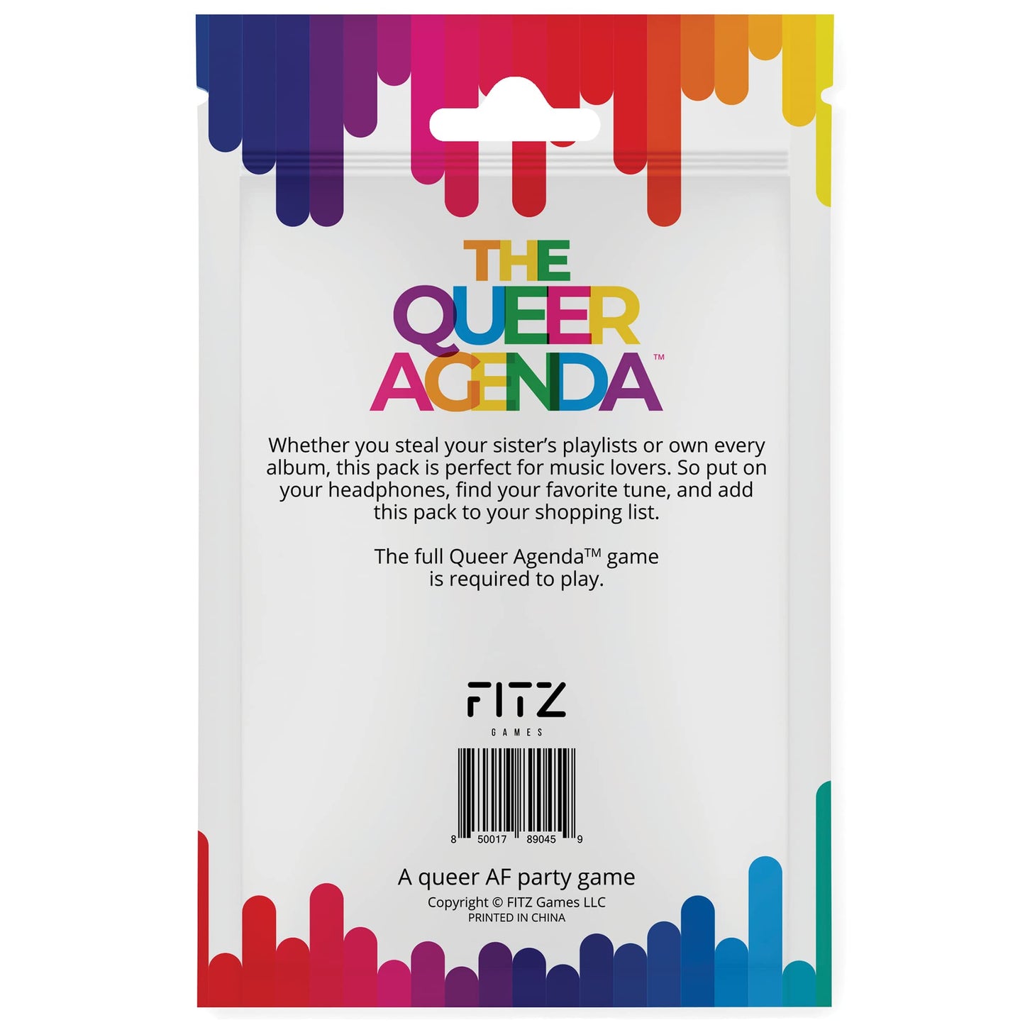 FITZ The Queer Agenda Card Game Expansion Packs - for Ages 17+ (Music)