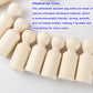 KOHAND 150 Pack 2.1 Inch Unfinished Wooden Peg Dolls, Natural Wood Peg Doll Body, Wooden Peg Doll People for DIY Crafts, Wedding,Home Party Decoration