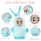YOYOExment 4 Inch Mini Baby Dolls 6pcs Set Realistic Reborn Mini Babies with Air Bag for Sound Cute Small Baby Doll with Handmade Hook Cute Tiny Baby