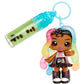 Yummiland Lip Gloss Doll: Sour Sweeties - Sasha Sourworms Includes DIY Lip Gloss + Removable Keychain, Cosmetic Play, Collectible, Ages 4+