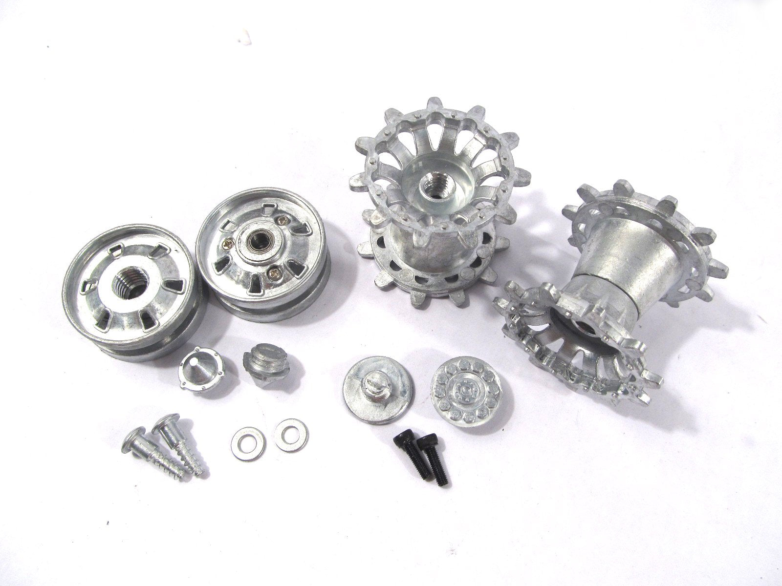 Mato RC Tank Metal Parts 1/16 Challenger II Metal Sprockets and Idler Wheels with Bearings