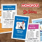 Monopoly: Dr. Seuss | Buy, Sell, Trade Books | Collectible Classic Monopoly Game Featuring Custom Game Board & Artwork | Officially-Licensed Game