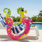 Poolmaster Seahorse Inflatable Pool Noodles for Kids, 2-Pack Pool Floaties with Seahorse Head and Tail, Fun Pool Toys for Pool, Lake or Beach, Pink