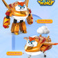 Super Wings 5" Transforming Golden Boy, Airplane Toys Vehicle Action Figure, Transforming Plane to Robot, Birthday Gifts for 3 4 5 Year Old Boys Girls