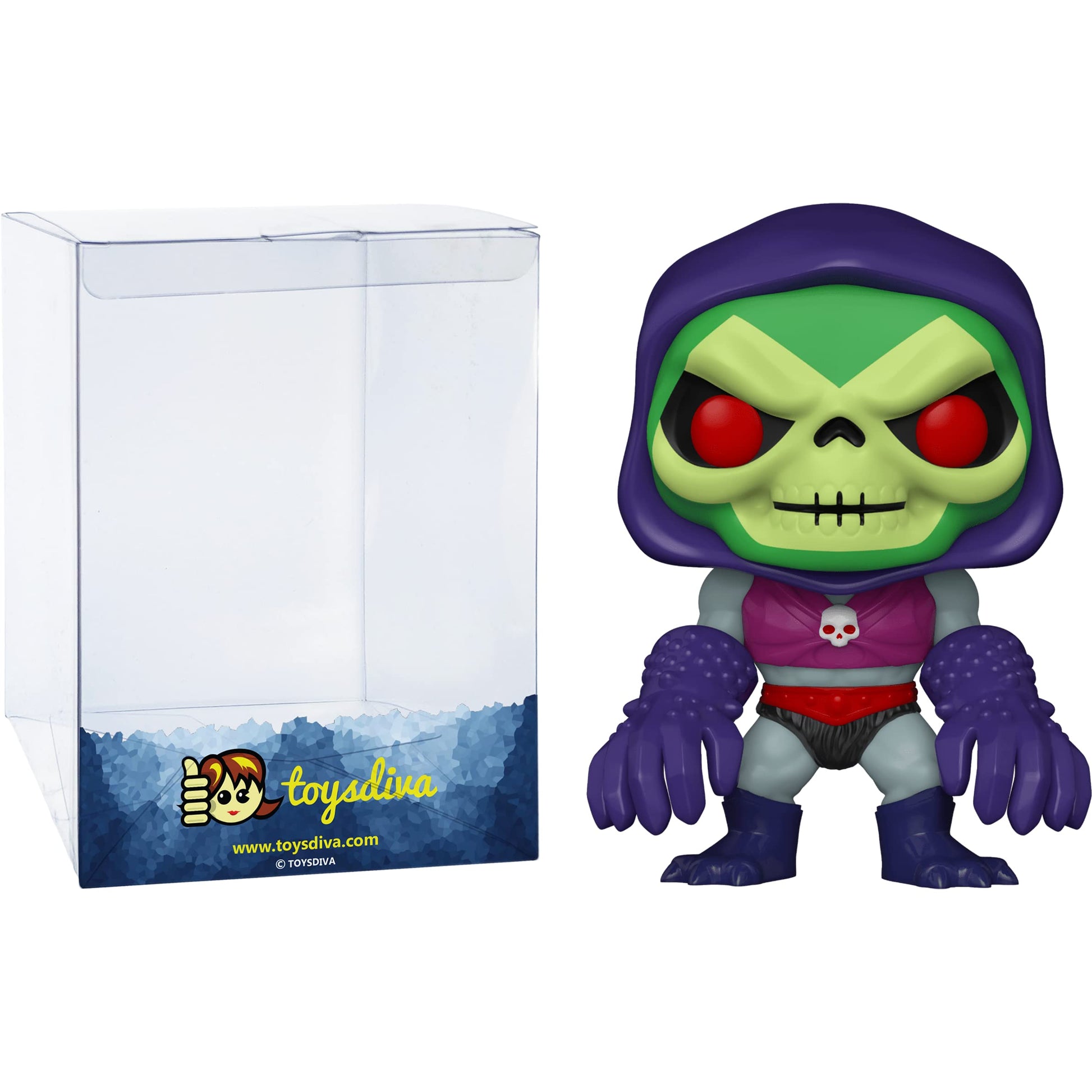 Funko Terror Claws Skeletor: P o p ! TV Vinyl Figurine Bundle with 1 Compatible 'ToysDiva' Graphic Protector (039-51439 - B)