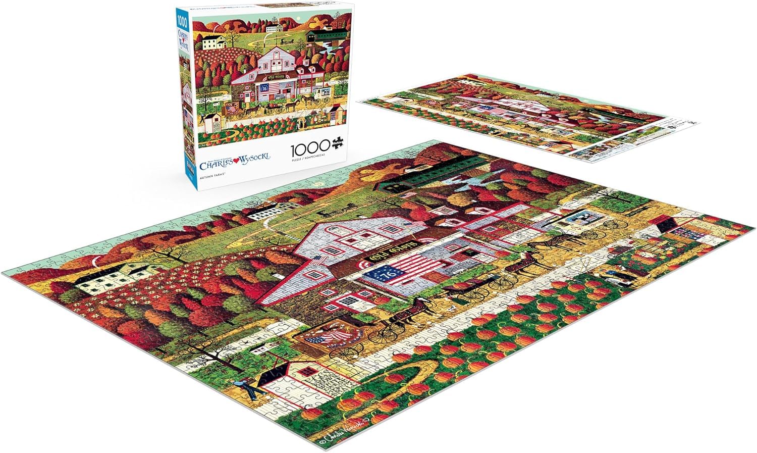 Buffalo Games - Charles Wysocki Autumn Farms - 1000 Piece Puzzle for Adults