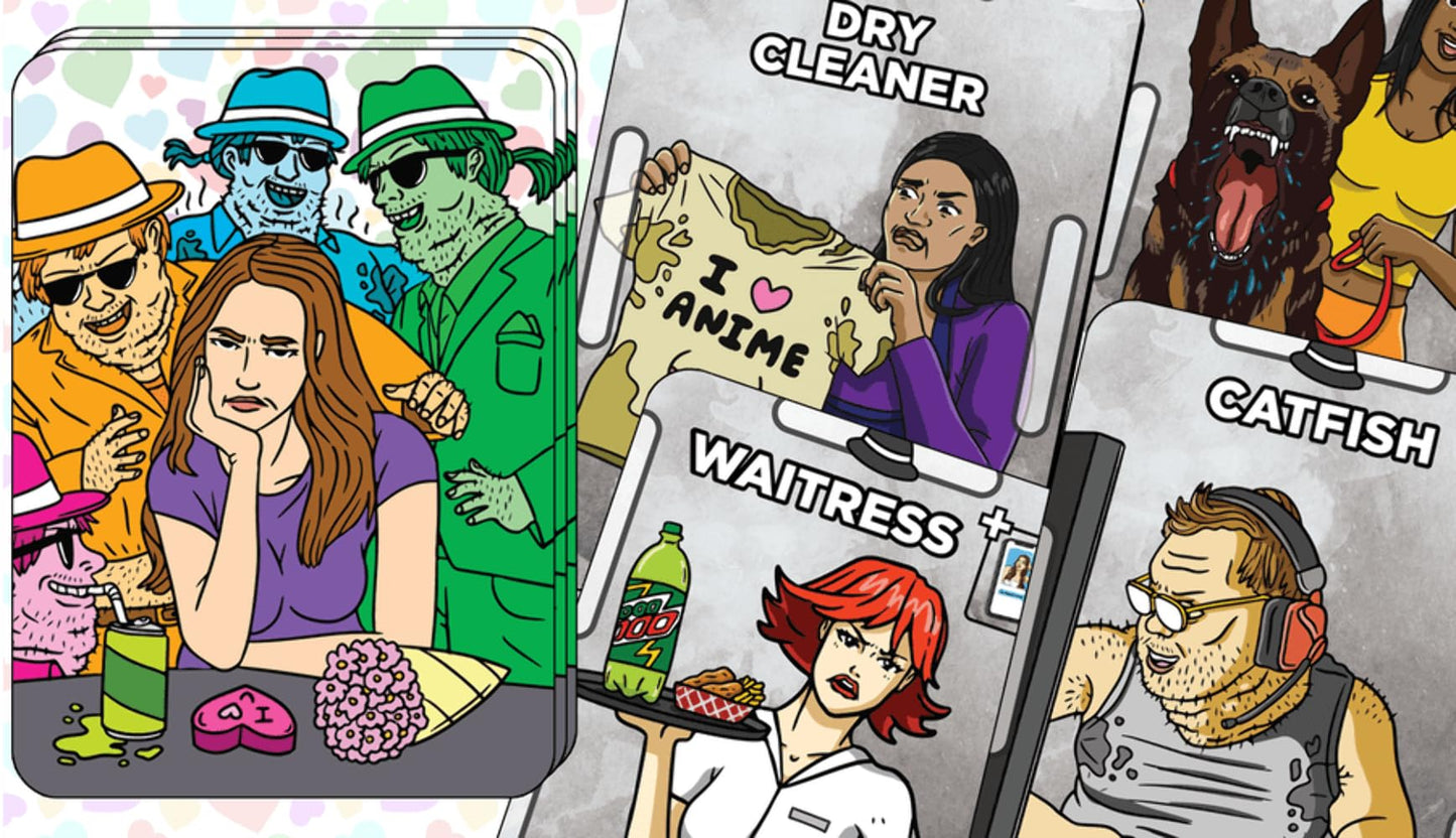 Jason Anarchy Games Le Neckbeard: Quest for Love Strategy Game for Adults Ages 18+ 2-4 Players, Average Playtime 20 Minutes
