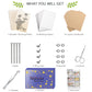 Rhykoka Large Flower Press Kit for Adults, 10 Layers 11.8 x 8.3 Inches DIY Wood Leaf Plant Press Kit, Great Gift for DIY Arts and Crafts Lovers (Light