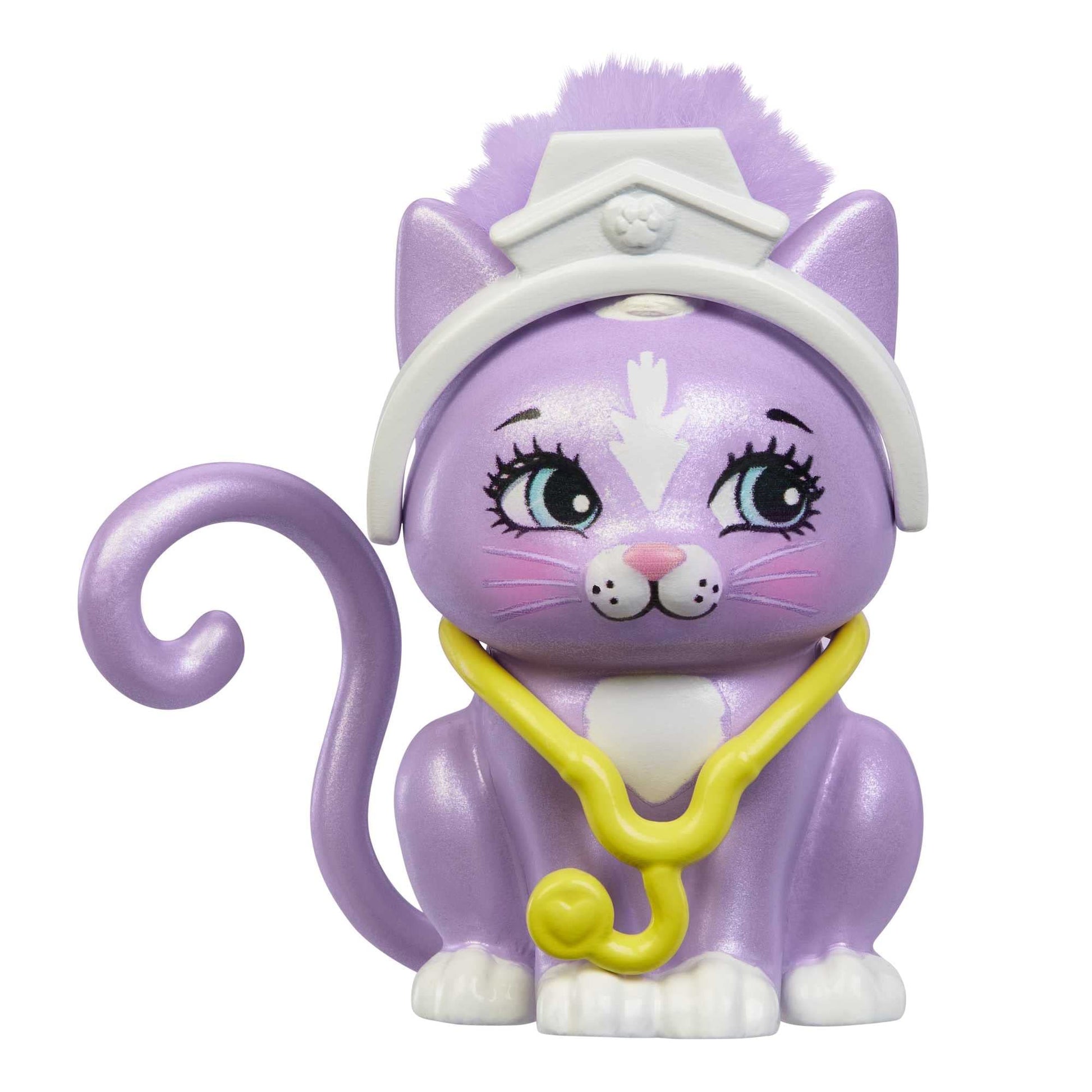 Enchantimals Doll and Playset, City Tails, Feel Fine Dr's Office with Doll, Cat Figure, Furniture and Accessories, Gifts for Kids, HLH22
