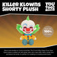 Youtooz Shorty Plush 9", Collectible Stuffed Figure from Killer Klowns from Outer Space, Soft Horror Movie Plush for Fans and Collectors