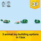 LEGO Creator 3 in 1 Turtle with a Water Lily Flower Building Toy for Girls & Boys - Kids Build a Chameleon, Frog, or Turtle Toy Figure - Gift Idea