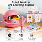 CaraSuL Drawing Robot for Kids with 100 Cards, 12 Colorful Pens & 4 Paintbrushes Montessori Painting Toys for 3-12 Years Old, Voice Read Early