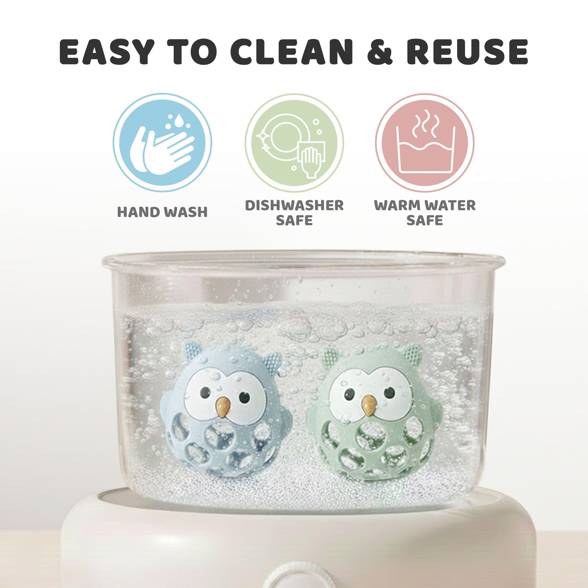 Baby’s Way Teething Toy - Owl Silicone Teether Toy for Babies 3-6 Months Toys for 6-12 Months - Baby Teething Relief, Silicone Teethers for Babies