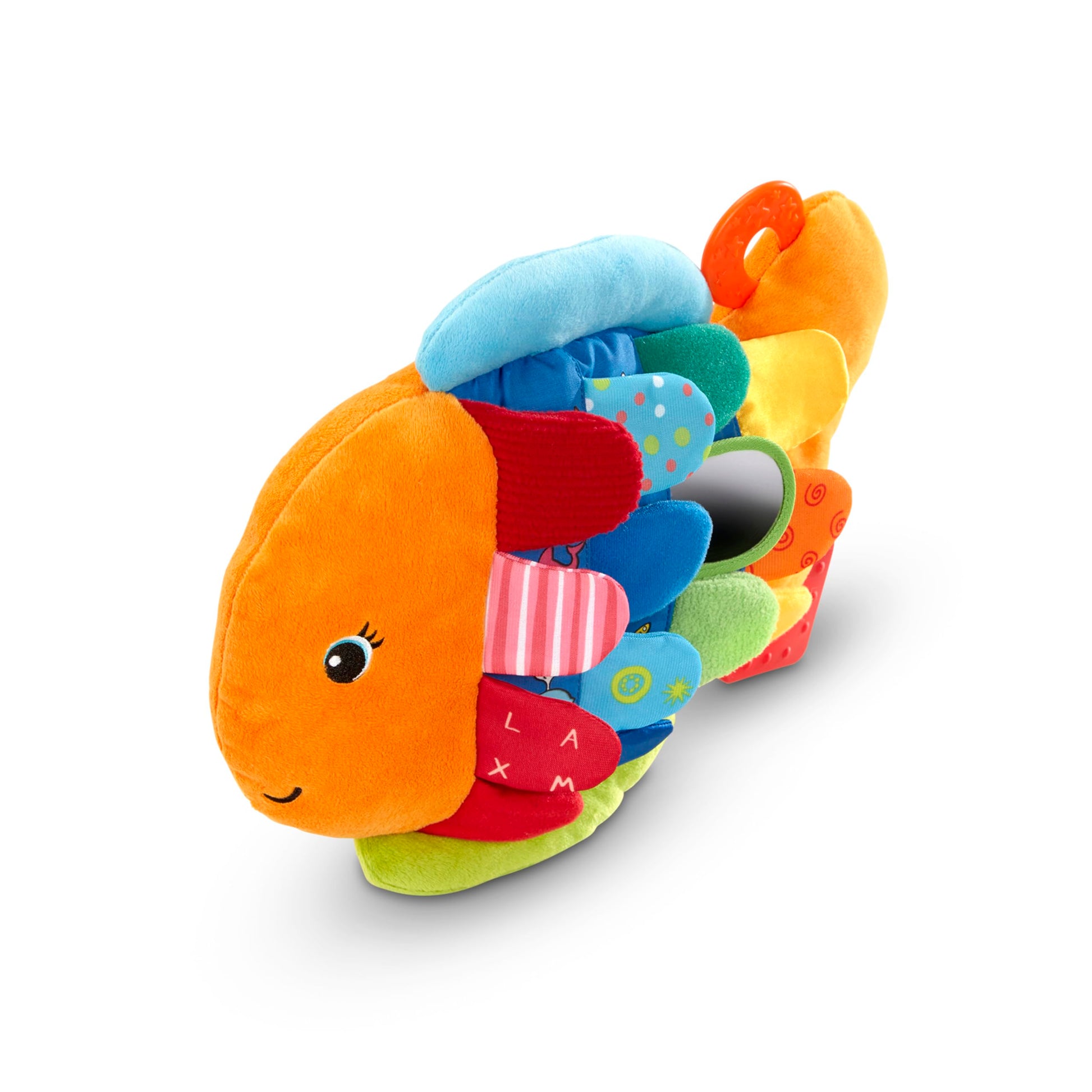 Melissa & Doug K’s Kids, Flip Fish Stuffed Animal, Soft Baby Book, Multi-Textured Squeaking & Crinkling Infant Sensory Toys for Babies with Baby