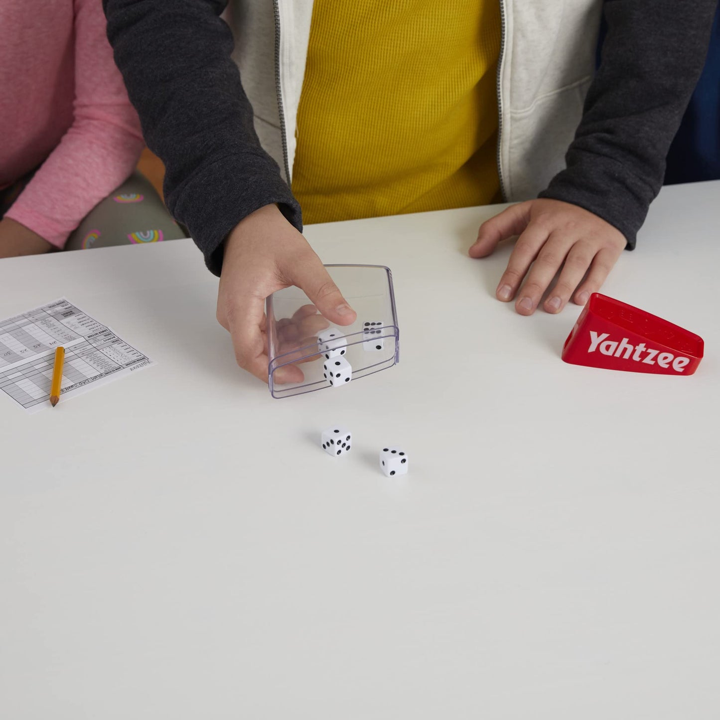 Hasbro Gaming Yahtzee Board Game, Fast-Playing Dice Game for Kids, Teens, and Adults, Strategy Games, Family Games for Kids, 2 or More Players, Ages 8