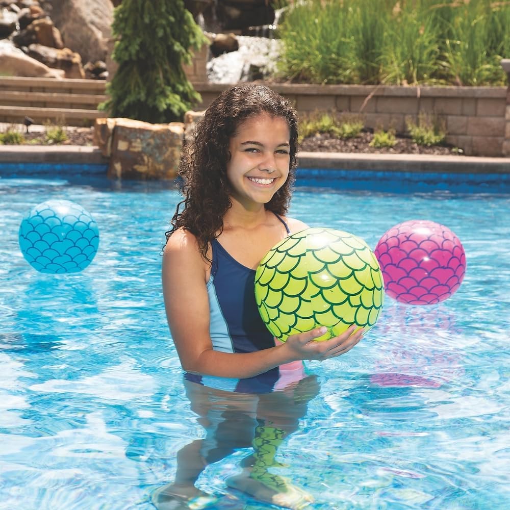 Fun Express Mermaid Beach Balls 12 Pack
