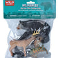 Wild Republic Skunk, Black Bear, Deer, Coyote, Salamander, Kids Gifts, Educational Toys, Wilderness Polybag, 5-Pieces , Wilderness Series 1