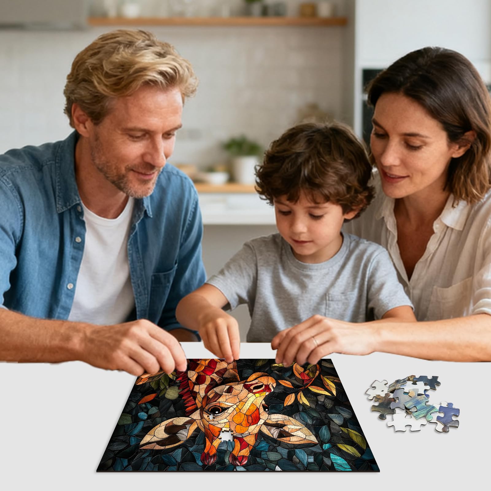 Puzzles for Adults 1000 Pieces,Gorilla Jigsaw Puzzle, Nature Forest Jigsaw Puzzle Creative Games and Gifts Difficult Puzzle Home Decor Toy (Yeti