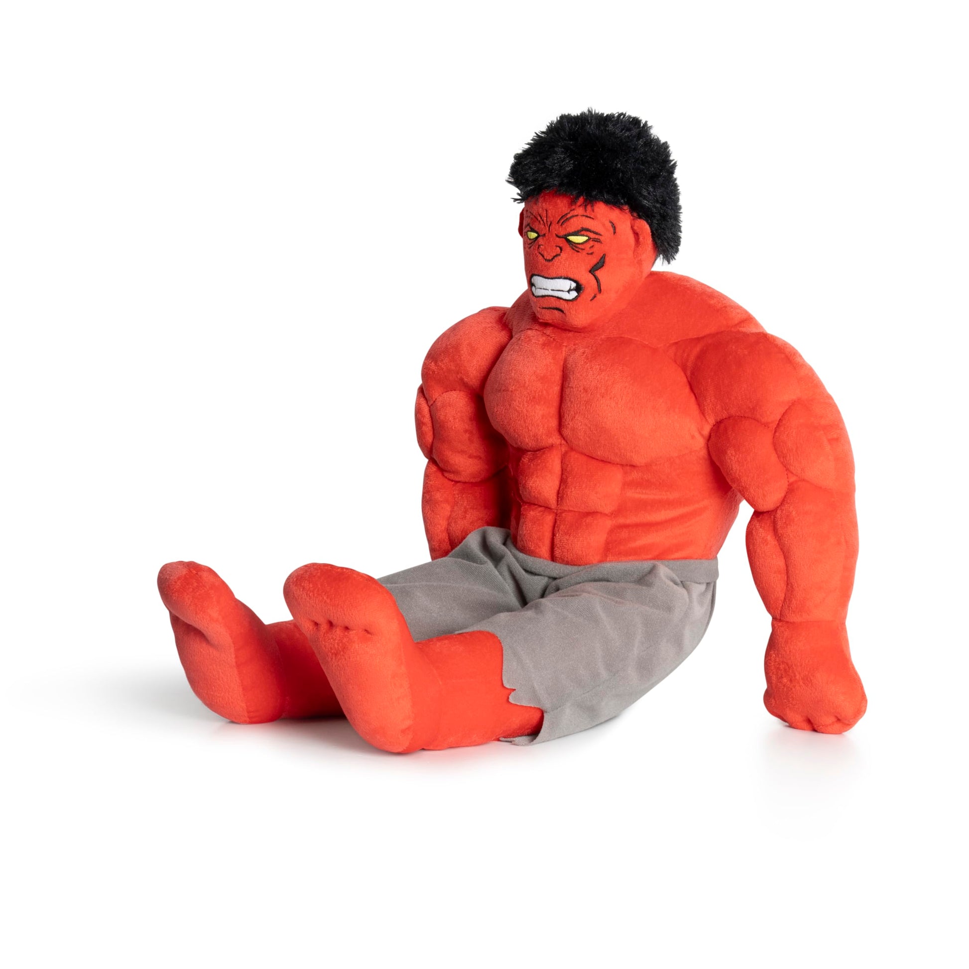 Jay Franco Kids Plush Light Up Pillow Buddy - Ultra-Soft Stuffed Cushion for Playroom & Bedding with LED Lights, Red - Marvel Red Hulk, 23 Inches