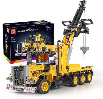 Mould King 17011 Heavy-Duty Tow Truck Building Toy Set, Technology MOC Road Trailers Building Gift Toys for Age 14+/Adult (1,250 Pieces)