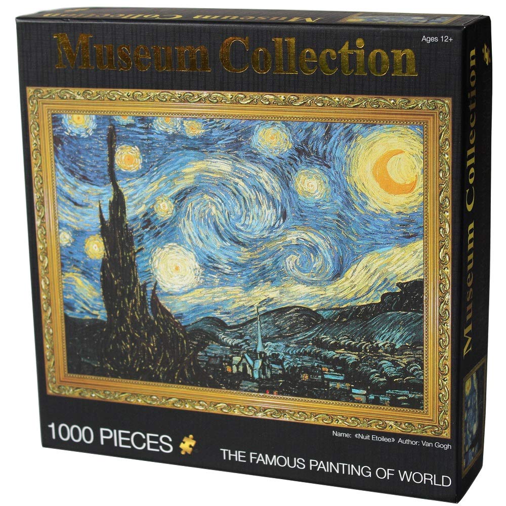 Starry Night Puzzle for Adults 1000 Piece Vincent Van Gogh Art Puzzles