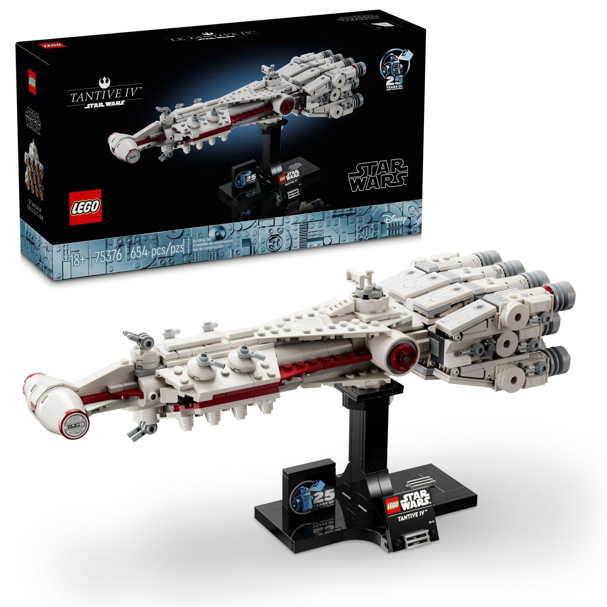 LEGO Star Wars: A New Hope Tantive IV - Creative Building Set for Adults - 25th Anniversary Starship Model - Collectible Build and Display Gift Idea
