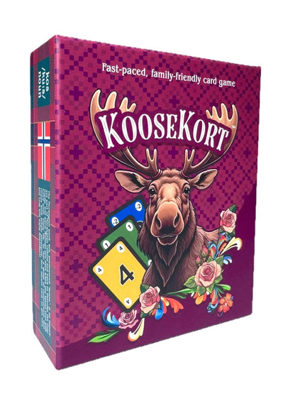 KooseKort Fast Paced Card Game | Easy to Learn Thrilling Gameplay | Perfect for Game or Date Nights | Ages 7 and Up | 2-6 Players | Combine Luck