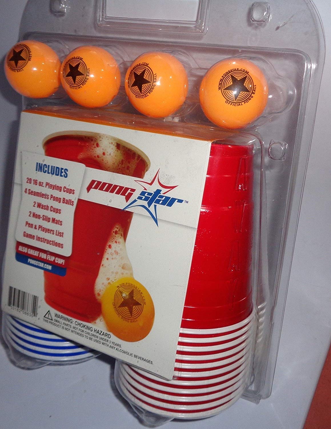 Pong Star Beer Cup Kit