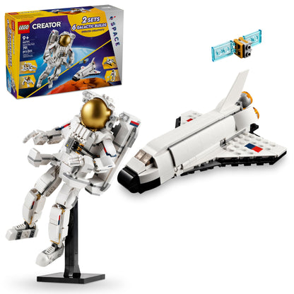 LEGO Creator Space Play Pack Building Toys Set - Space Toys for Kids, Boys & Girls, Ages 9+ - 6 Building Options Including an Astronaut, Spaceship, &