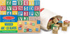Melissa & Doug Deluxe Wooden ABC/123, 50-Piece Set of Classic Letter & Number Wooden Blocks (1” x 1”) with Storage Pouch, Sorting & Stacking Toys for