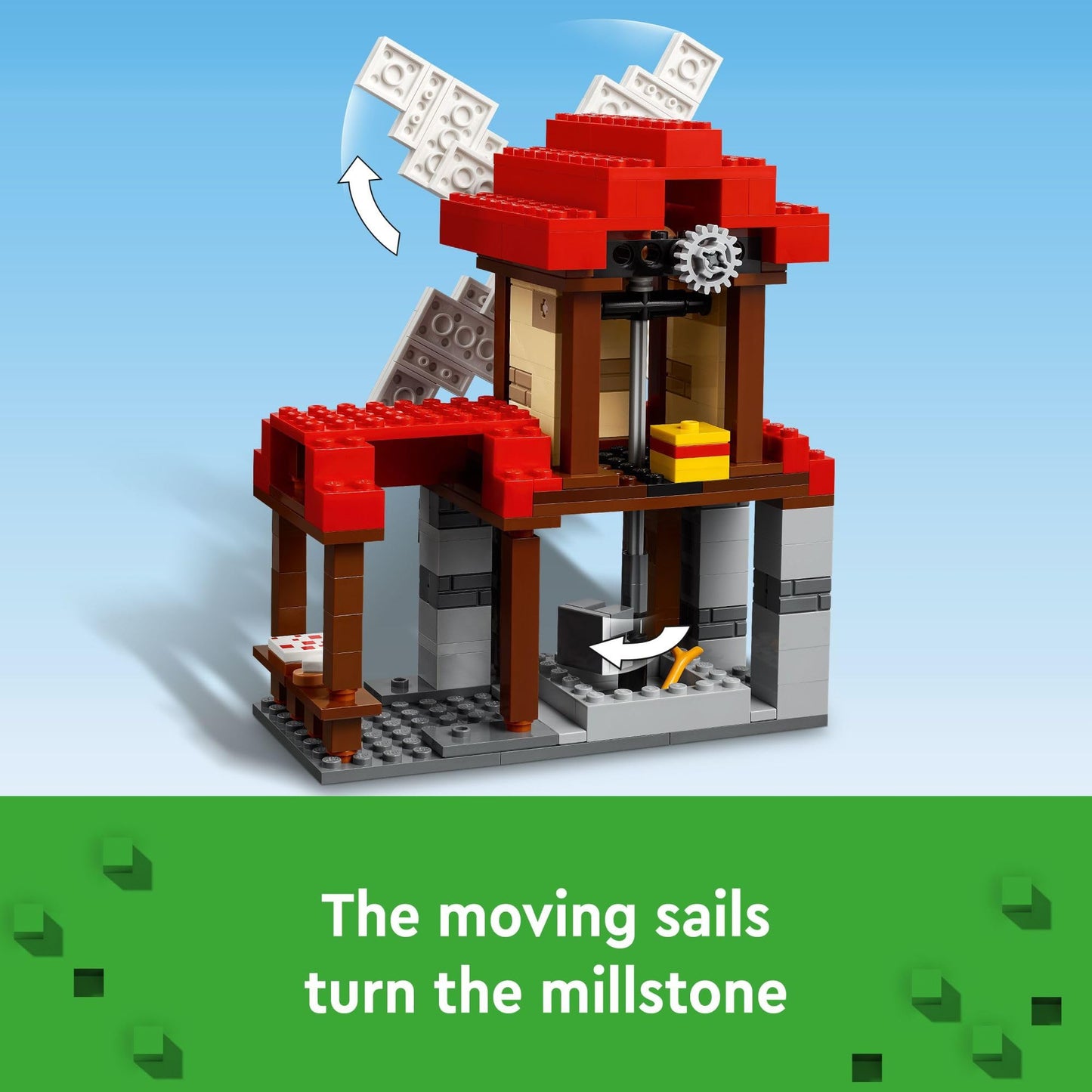 LEGO Minecraft The Windmill Farm Building Toys - Minecraft Toys for Kids, Boys & Girls, Ages 8+ - 3 Minifigures Included - Birthday Gift for Fans