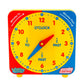 Junior Learning: What's the Time Geared Clock - The Manual Visual Learning Clock, Learn Minutes to & Past, Battery Free, Educational Toy, Kids Ages 5+