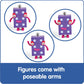 hand2mind Numberblocks Friends Six to Ten Figures - Official Licensed Character Action Figure Set, Numbers and Counting Figurines, Pretend Play Toys