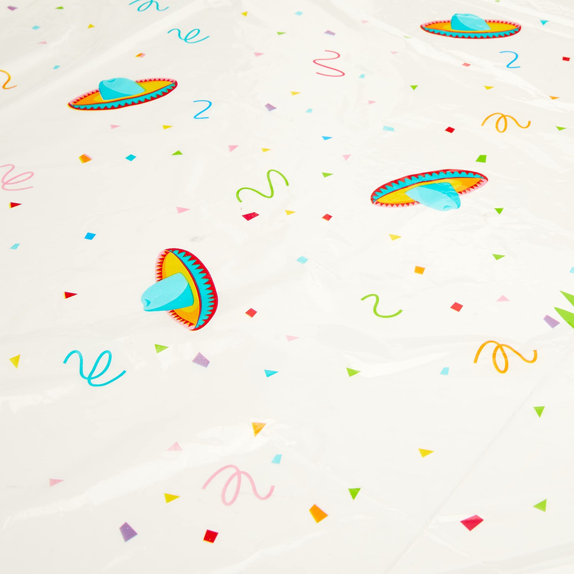 Mexican Fiesta Party Plastic Table Cover, 54" x 84"