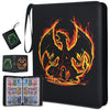 LIMSTDIC Card Binder with Sleeves - 9-Pockets Card Binder Holder Compatible with TCG Trading Cards, Card Storage Album with Zipper for Boys Girls