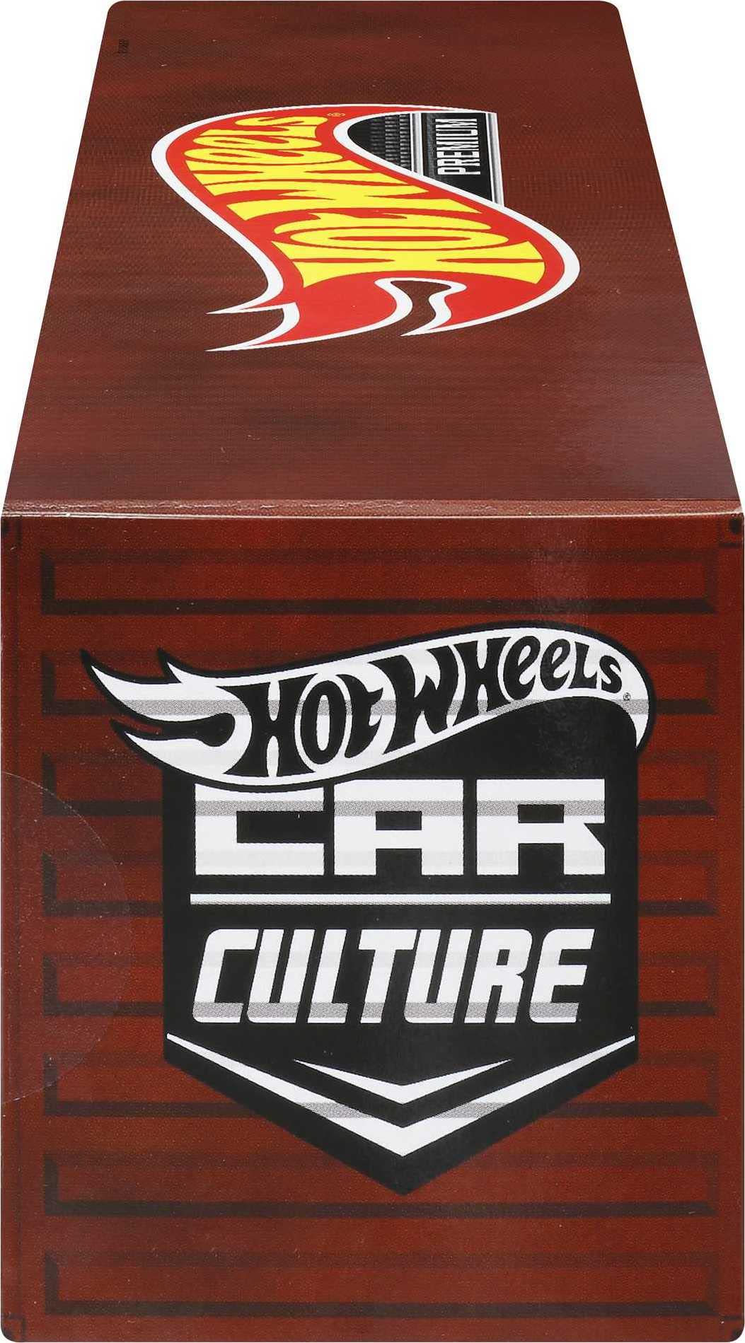 Hot Wheels Premium Toy Cars & Trucks, Lion’s Roar Container Set with 5 Die-Cast 1:64 Scale Drag Racing Vehicles in Collectable Display Container