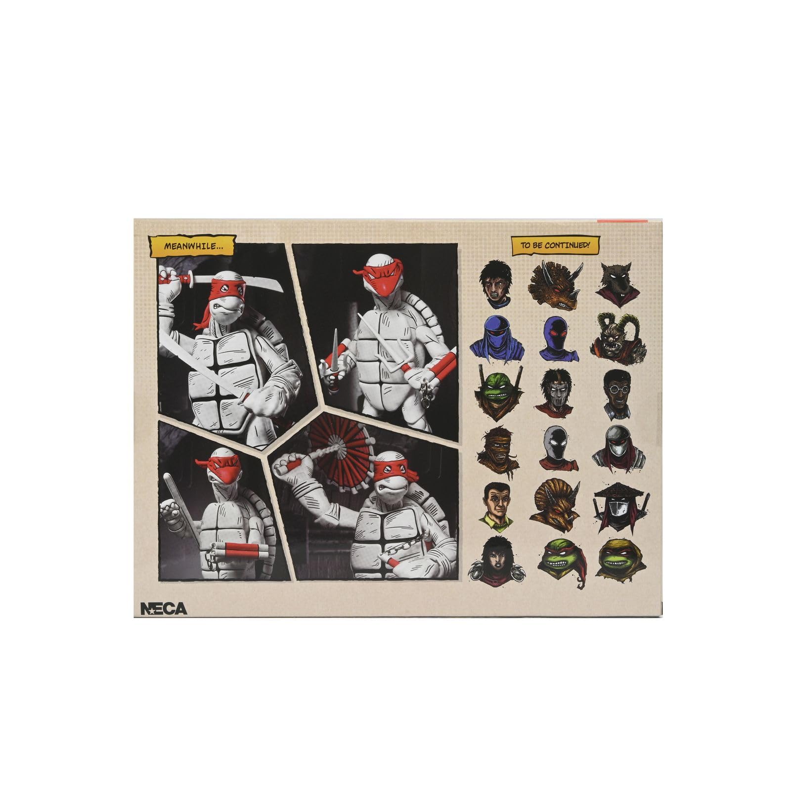 Teenage Mutant Ninja Turtles Black and White First Turtles 7" Action Figures, Set of 2