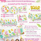 Oojami Pink Dinosaur Party Supplies for Girls - Complete Set for 30 Guests with Plates, Cups, Napkins, Table Covers, Balloons & Candles - Dino