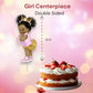 Pink Gold Princess Table Centerpieces Baby Shower Birthday African American Princess Party Decor