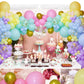 KAWKALSH 219Pcs Rainbow Balloons Garland Arch Kit Different Sizes Latex Balloons Assorted Pastel Party Balloons Arch for Birthday Baby Shower Wedding