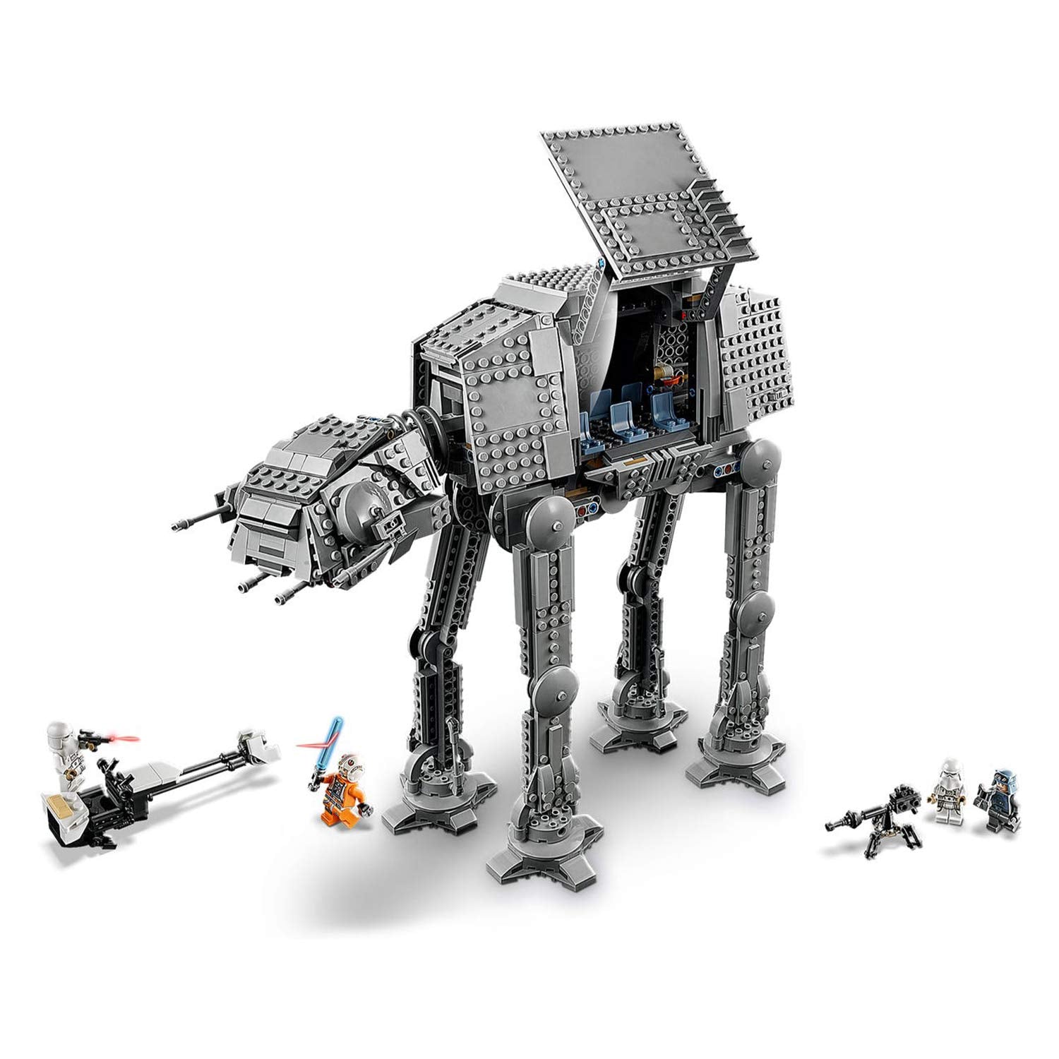 LEGO Star Wars at-at Walker 75288 Building Toy, 40th Anniversary Collectible Figure Set, Room Décor, Gift Idea for Kids, Boys & Girls with 6