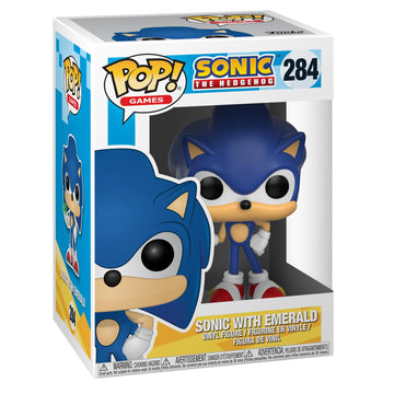 Funko Pop! Games: Sonic The Hedgehog - Sonic with Emerald - Collectable Vinyl Figure - Gift Idea - Official Merchandise - Toys for Kids & Adults