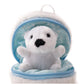 Plushland Snowball Stuffed Zip Up Animal - Polar Bear - Cute Plush Animal Assortment -Wonderful Soft Toy for Families & Friends