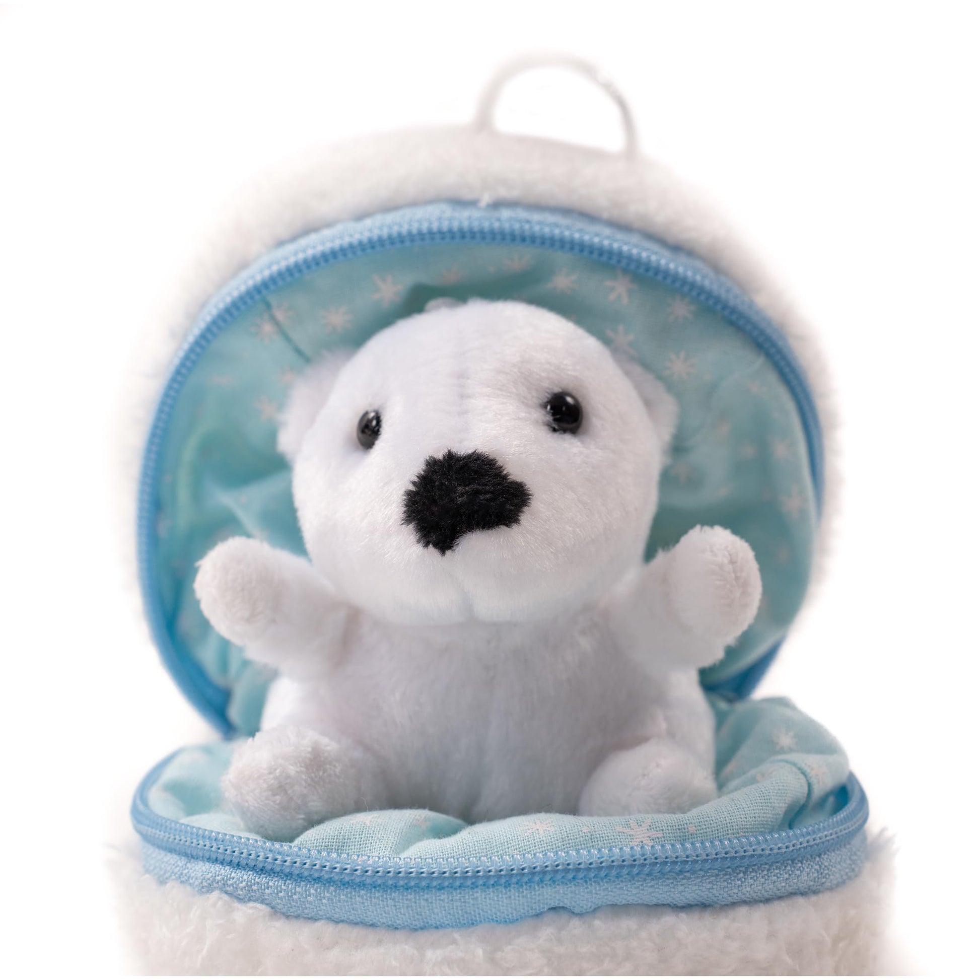 Plushland Snowball Stuffed Zip Up Animal - Polar Bear - Cute Plush Animal Assortment -Wonderful Soft Toy for Families & Friends