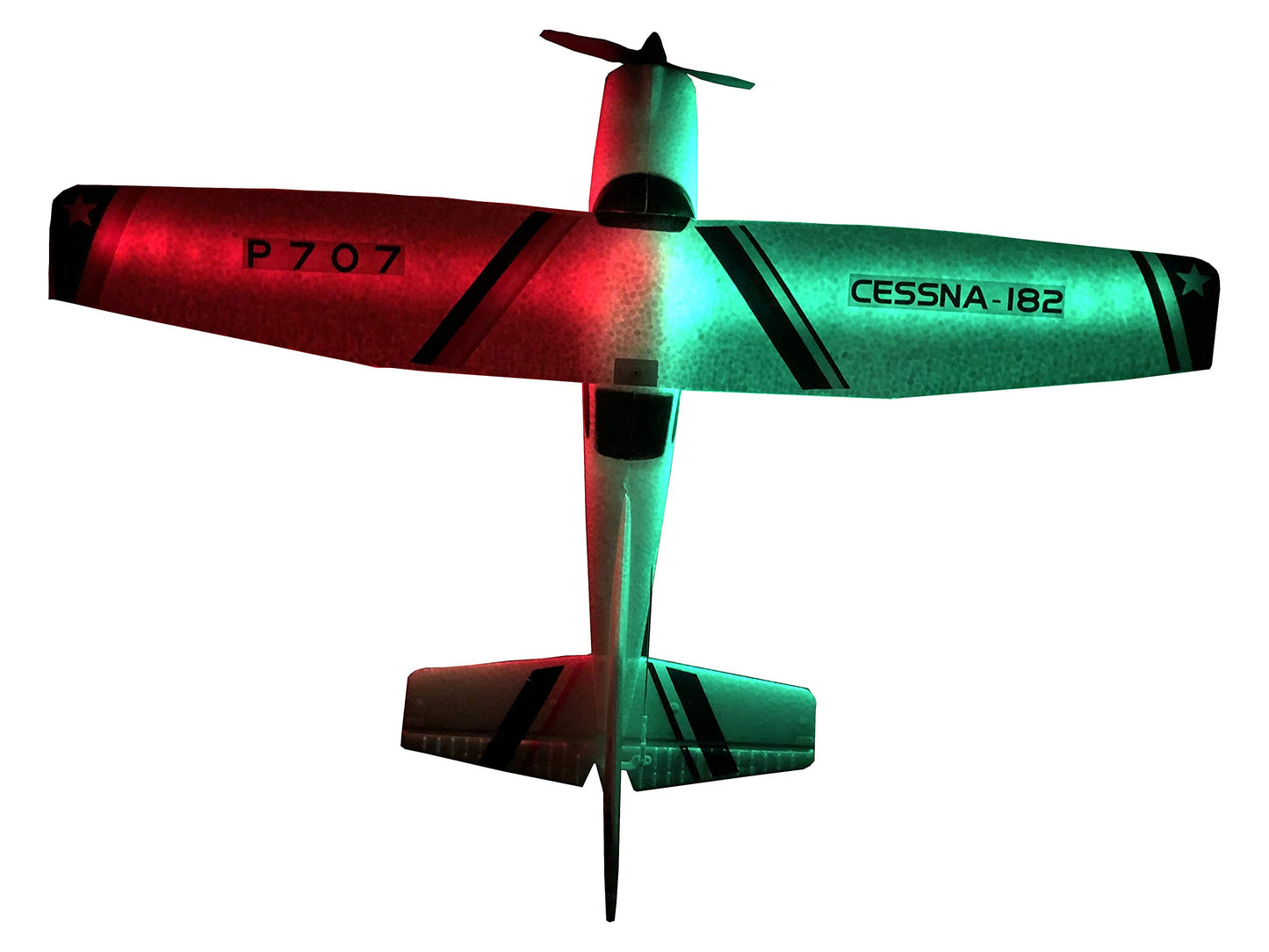 New P707 3Ch RC Airplane, Upgraded F949, Fixed Wing Plane Outdoor Toys with 2.4G Transmitter, Extra Battery and Propeller … (Light Version)