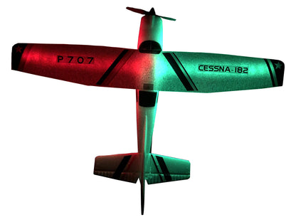 New P707 3Ch RC Airplane, Upgraded F949, Fixed Wing Plane Outdoor Toys with 2.4G Transmitter, Extra Battery and Propeller … (Light Version)