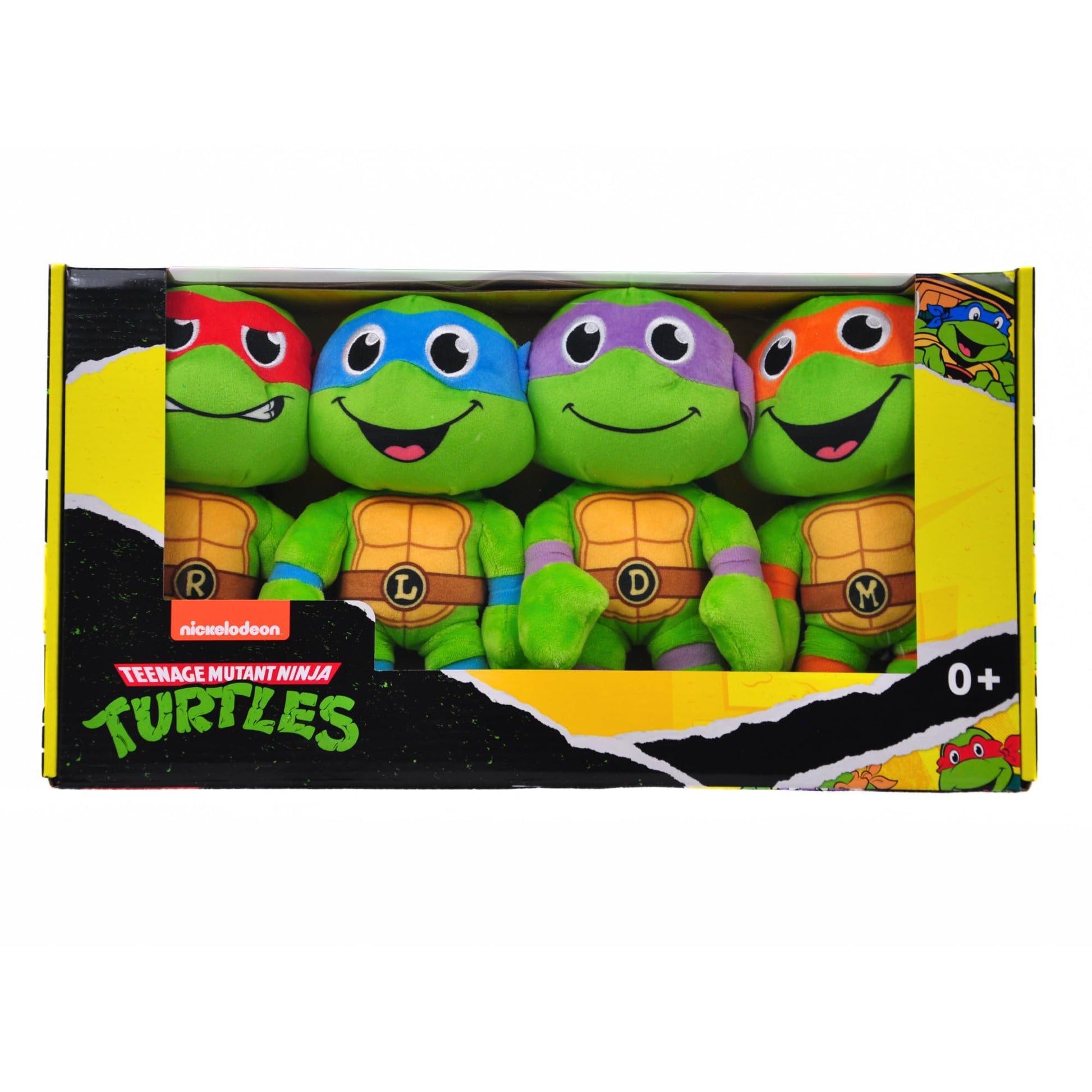 LEGEND TOYS Teenage Mutant Ninja Turtles 8" Basic Plush Stuffed Toy 4-Pack