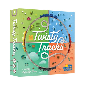 Rio Grande Games Strategy Board Game, Twisty Tracks for 1-4 Players, Family Route Building Game Ages 10 and Up