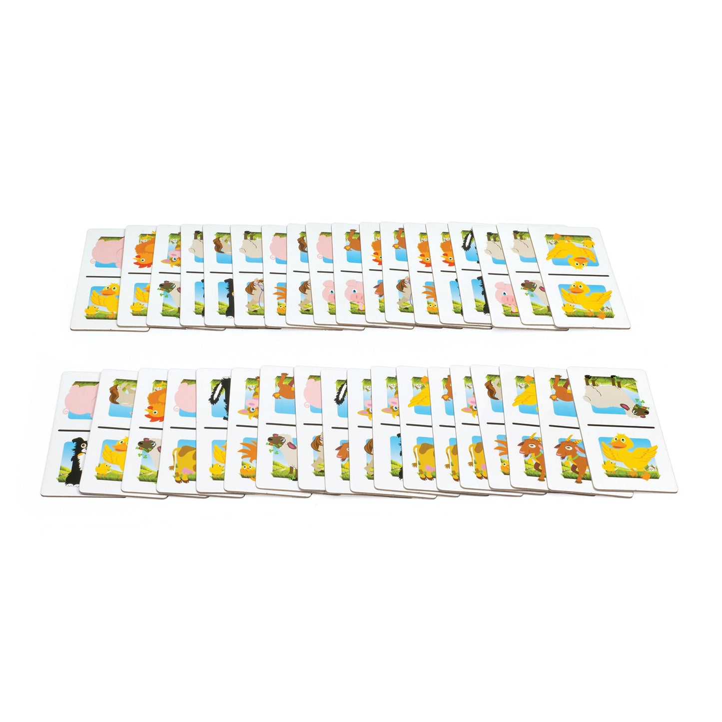 Picture Dominoes: Farm Themed Matching Game for prechoolers - Contains 36 Dominoes - for 2 or More Players Ages 3 and up by Outset