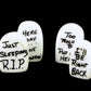 Dollhouse Miniature Tombstones
